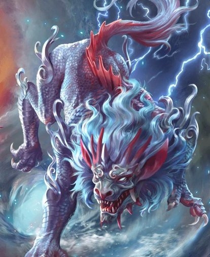 烂柯棋缘中的神兽,陆吾,九尾狐,年兽,真龙,獬豸